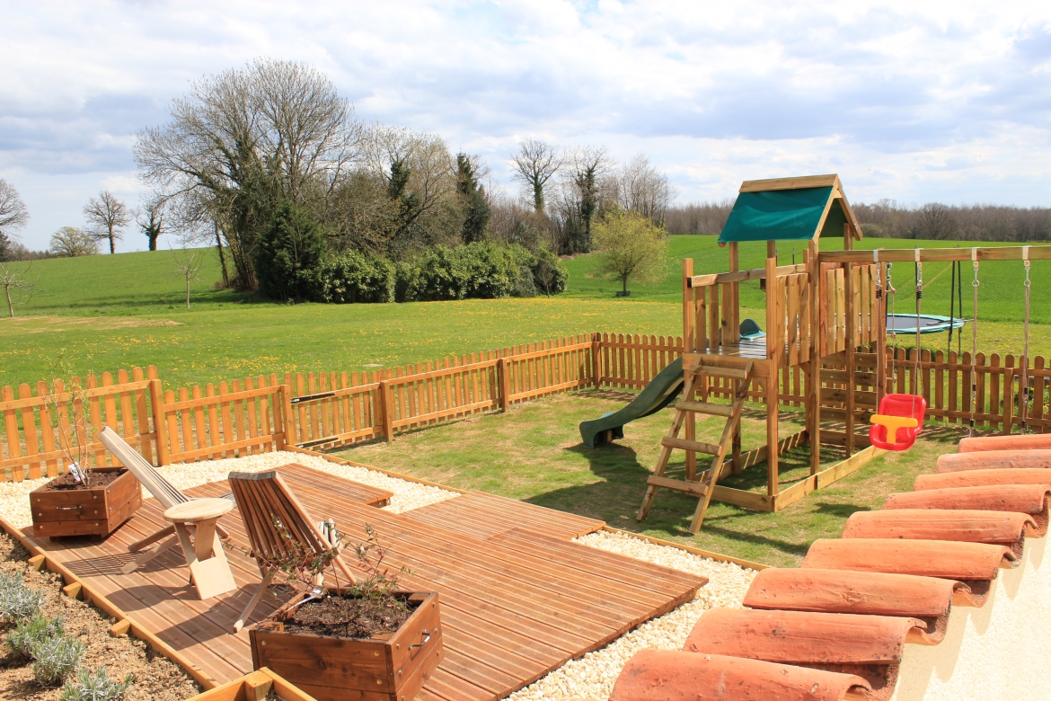 Poitou charente holiday cottage with new toddler play area